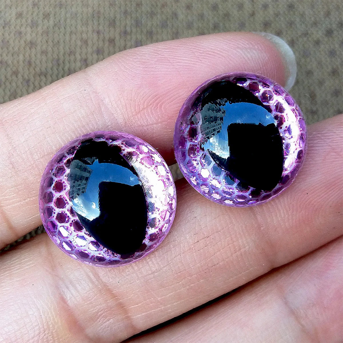 20pcs 3D Honeycomb Cat Safety Eyes for Amigurumi Crafts