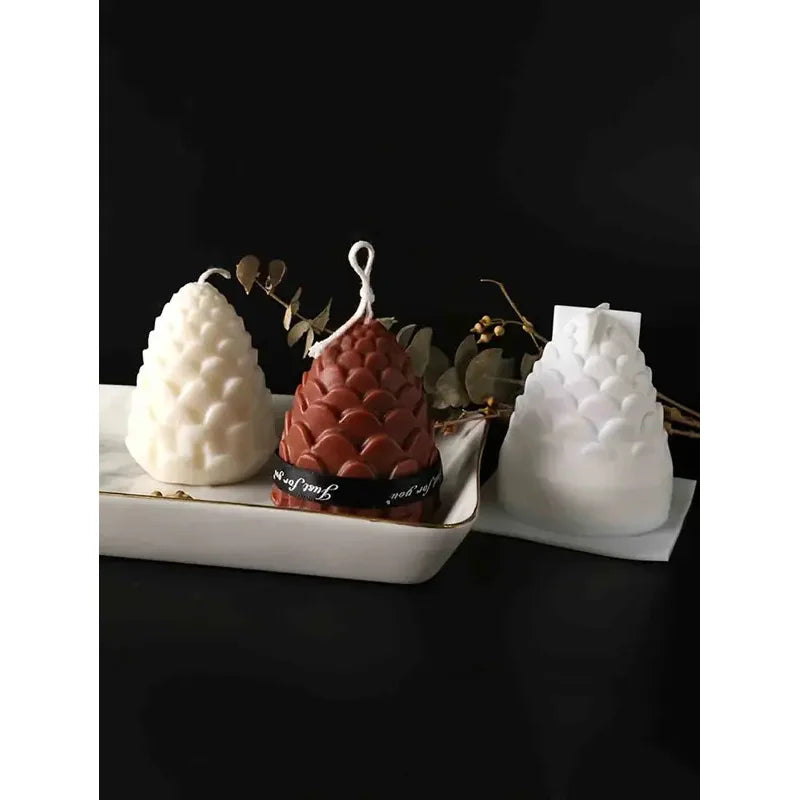 3D Pine Cones Silicone Mold for DIY Candle Making