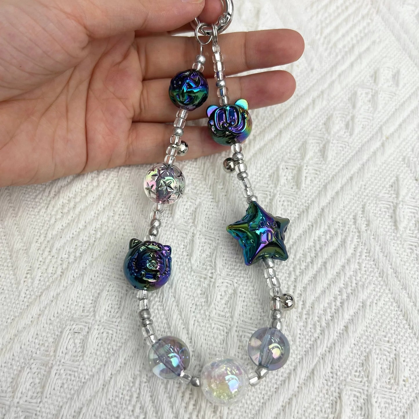 20g Y2K Mixed Bowknot Flower Heart Acrylic Cute Beads for DIY Jewelry Craft