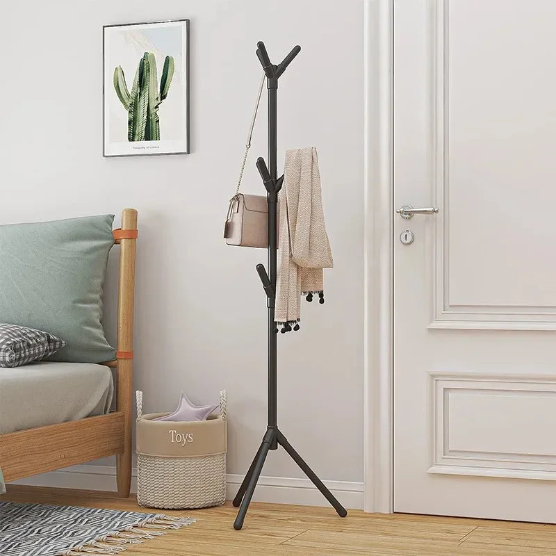 Multi Hook Clothes Rack Stand Tree Branch Shape Mobile Coat Rack for Home and Dorm Clothing Storage