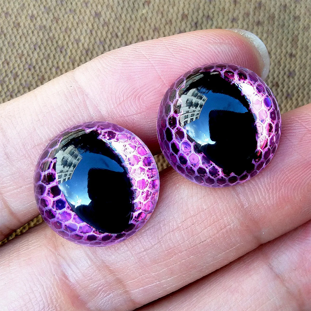 20pcs 3D Honeycomb Cat Safety Eyes for Amigurumi Crafts