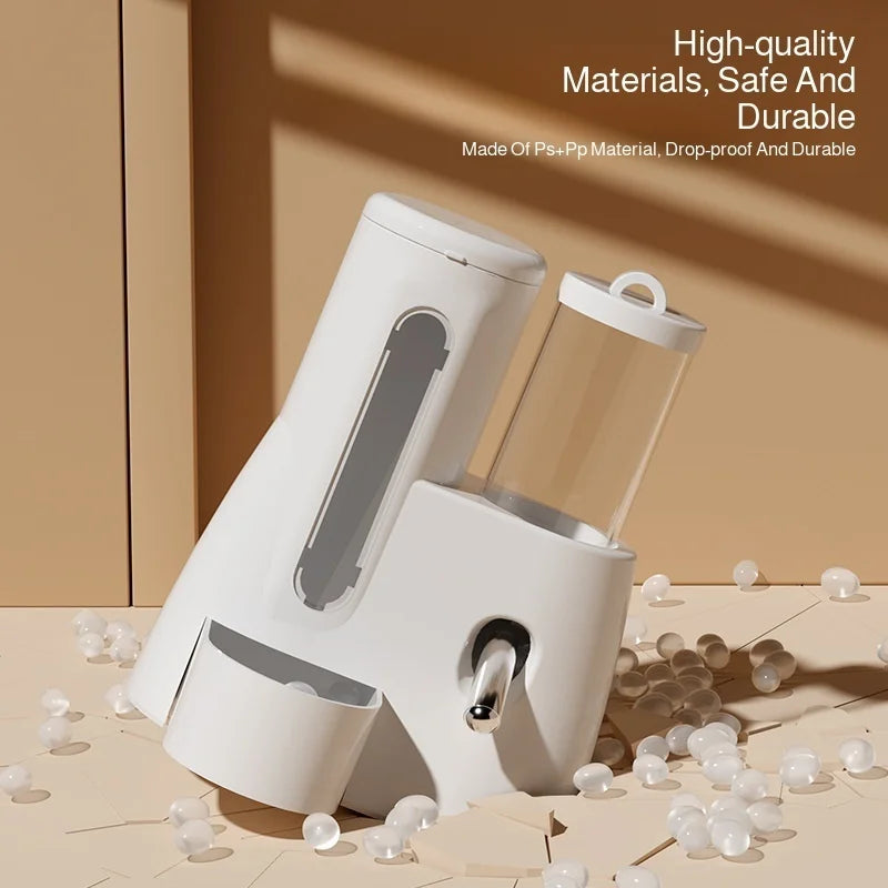 2In1 Hamster Feeder And Waterer Large Capacity Leakproof Feeder Food Water Dispenser Leak Proof Food Feeding Supplies