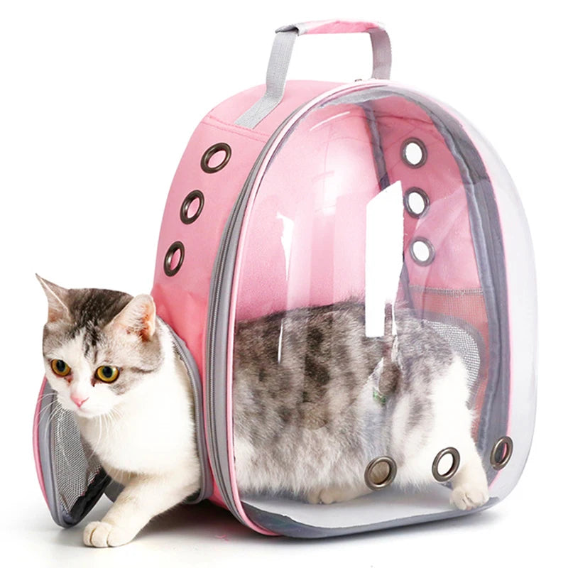 Cat Pet Carrier Backpack Transparent Capsule Bubble Pet Carrier for Small Animals Puppies Kitties Birds Travel