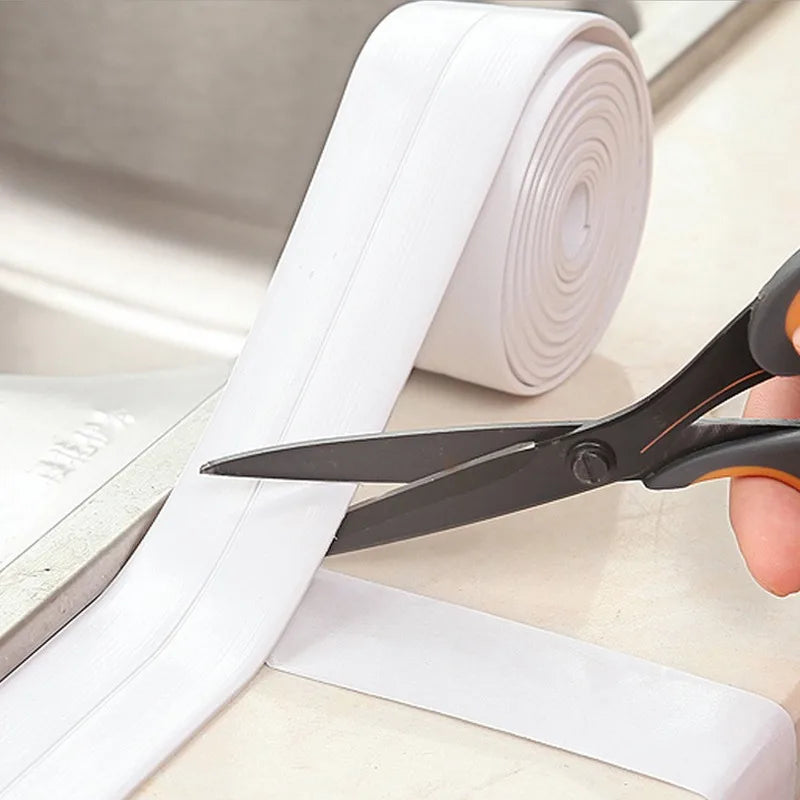 Shower Bath Sealing Tape Strips PVC Self Adhesive Waterproof