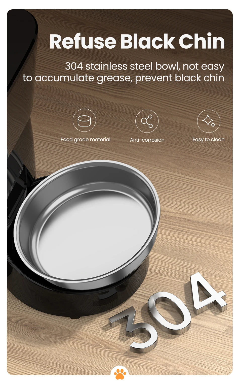 ROJECO Automatic Pet Feeder Auto Cat Food Dispenser Smart Control