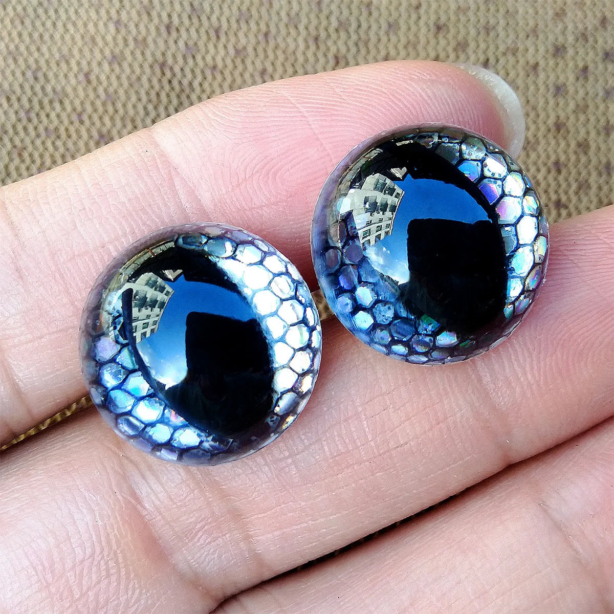 20pcs 3D Honeycomb Cat Safety Eyes for Amigurumi Crafts