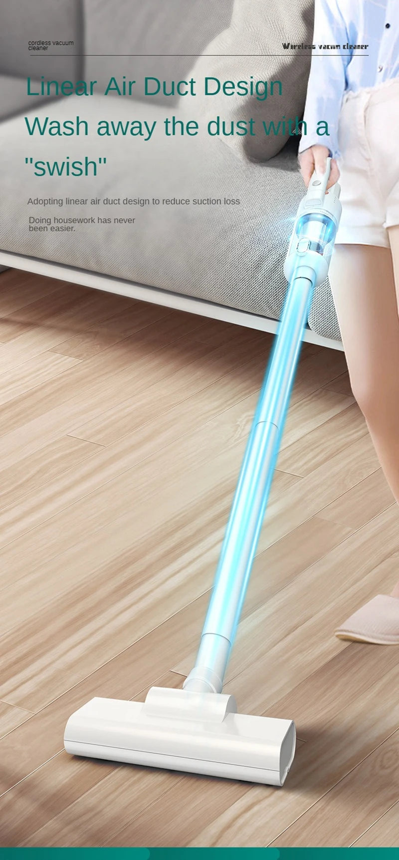 Multifunction Home-Appliance 6500Pa Wireless Car Vacuum Cleaner Portable Handheld