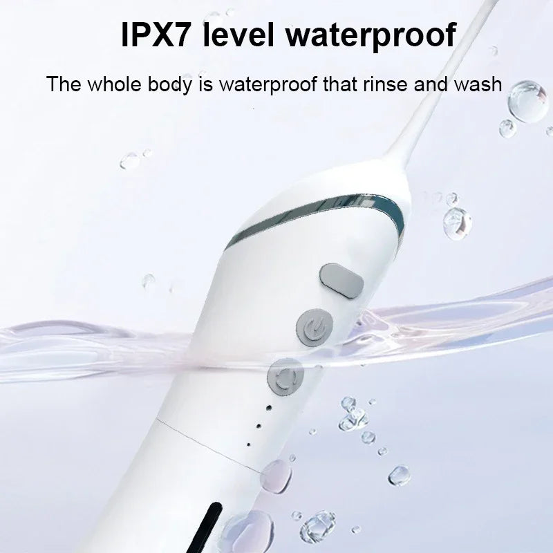 Electric Tooth Flosser High Pressure Jet USB Rechargeable Oral Irrigator with Whitening Technology