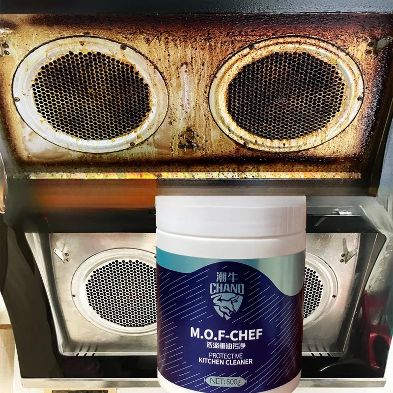 Household Degreasing Powder for Kitchen Extractor Hood Heavy Oil Cleaner Concentrated Grime Remover Chef Approved