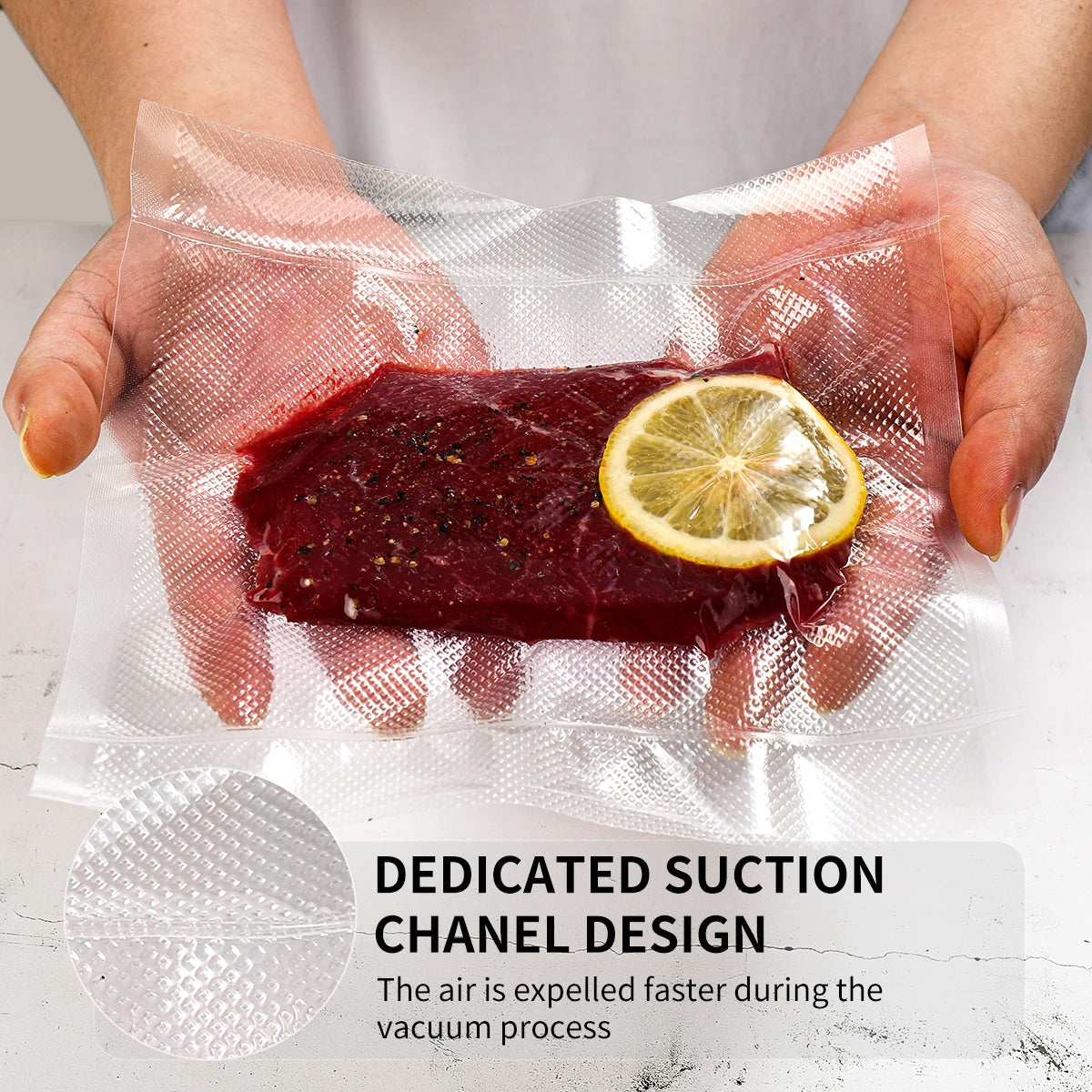 saengQ Kitchen Food Vacuum Sealer Bags for Sous Vide 1500cm Rolls