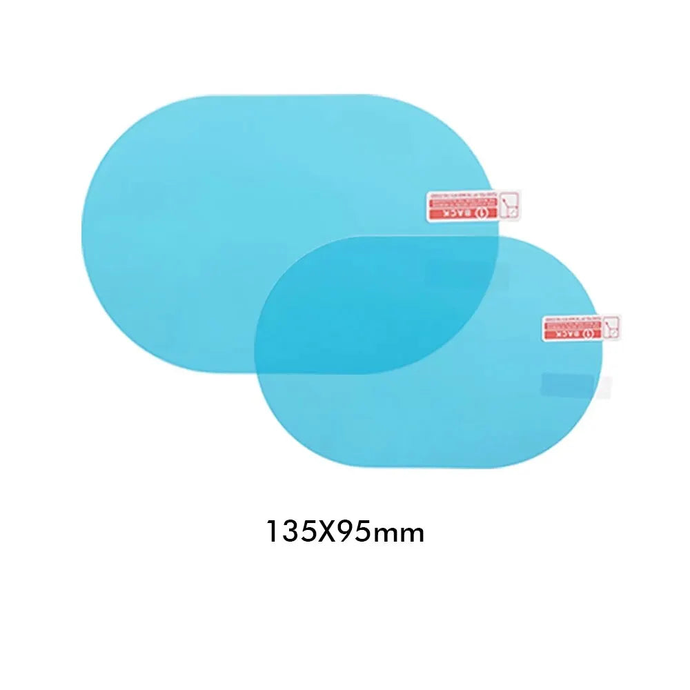 Car Rearview Mirror Film Side Window Rainproof Clear Film 2 Pcs Anti Fog Protective Sticker