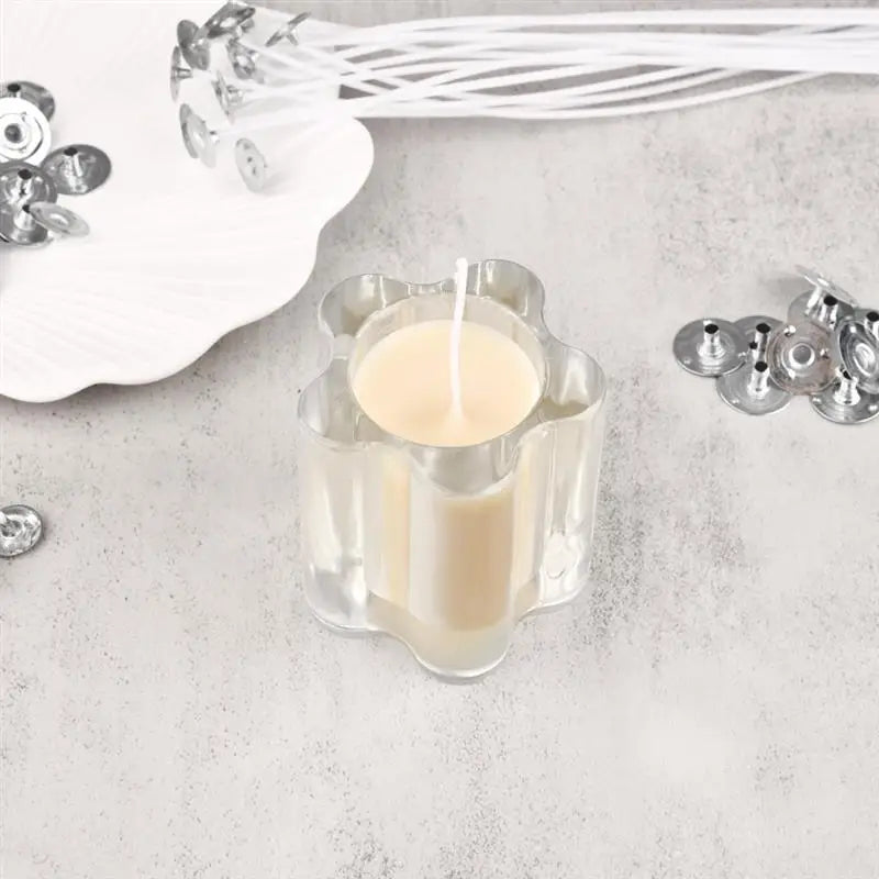 30-100Pcs Waxed Cotton Candle Wicks Set Smokeless DIY Supplies