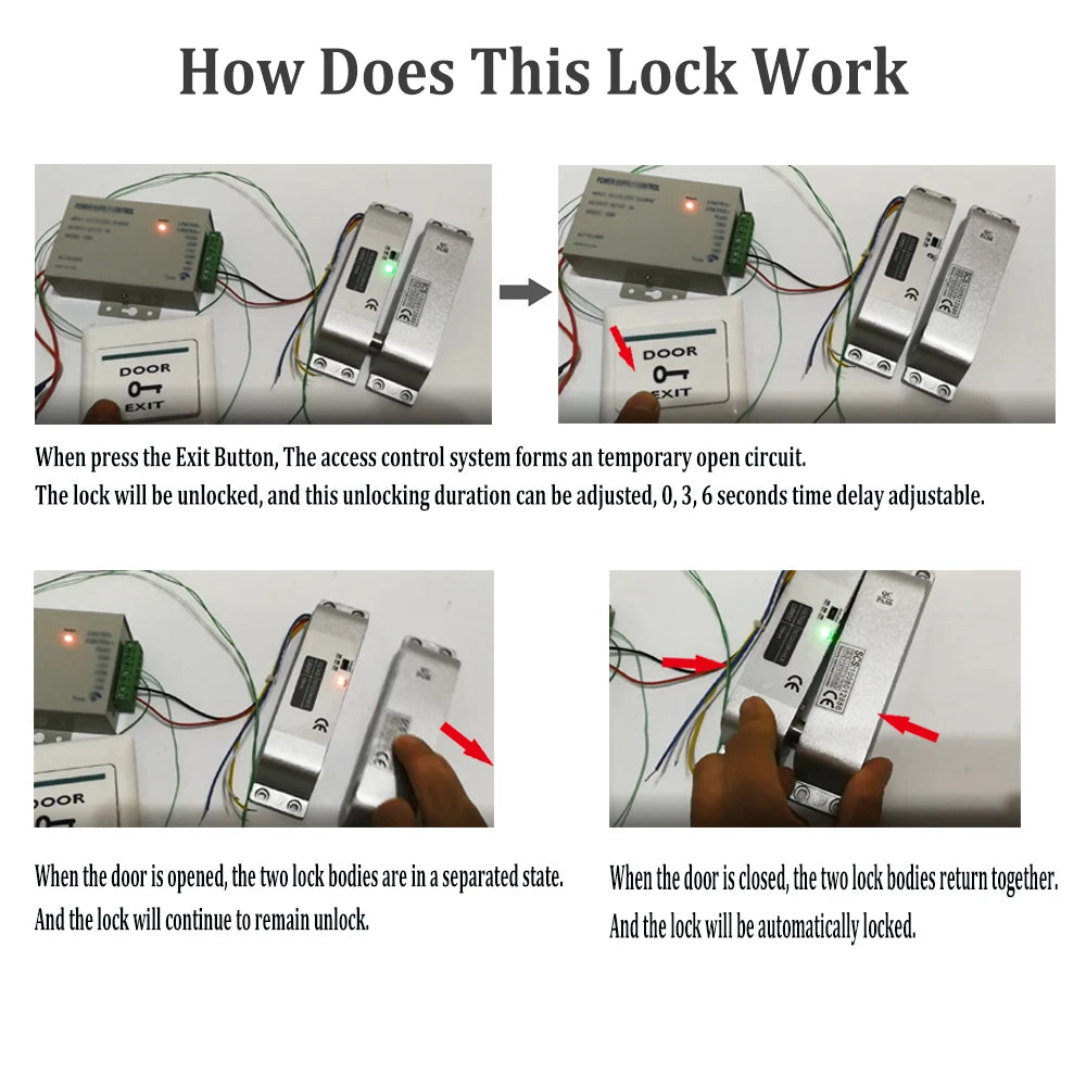 DC12V Fail Safe Electric Drop Bolt Lock with Time Delay for Access Control and Gate Entry System