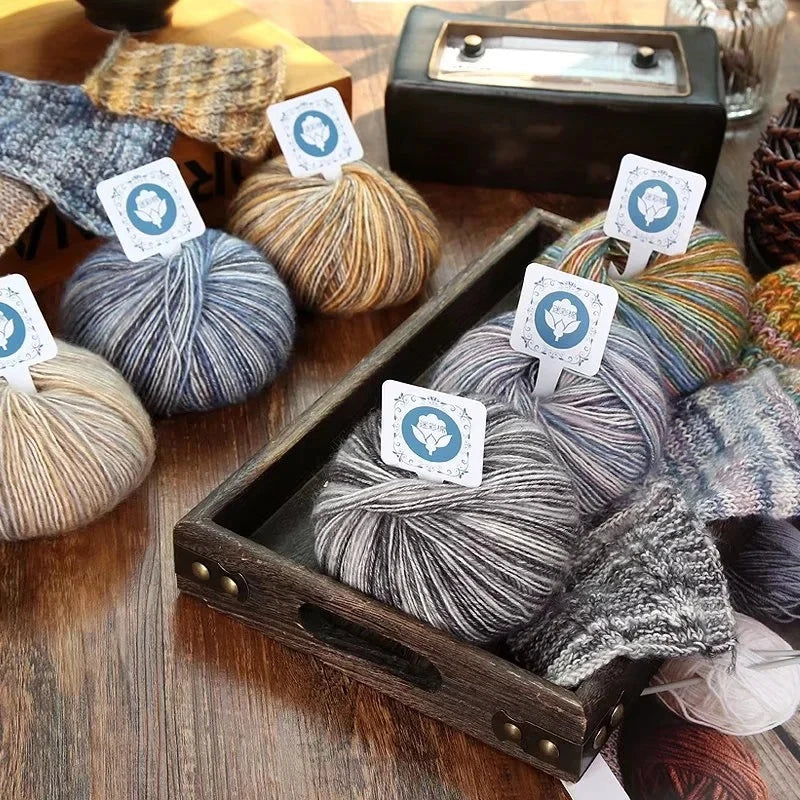 50g/Ball Combed Cotton Gradient Yarn for Soft DIY Knitting