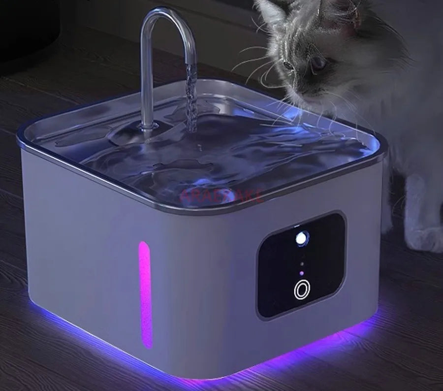 Cat automatic water dispenser, pet dog feeding water dispenser, flowing water dispenser, automatic circulation, non plug in wate