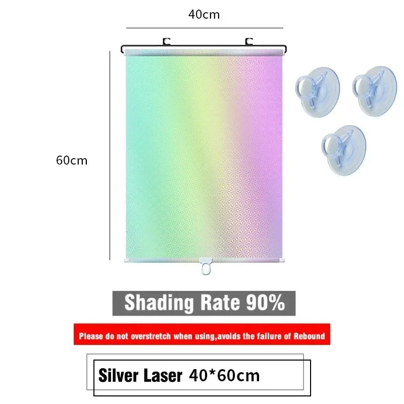 Universal Roller Blinds Suction Cup Sunshade Blackout Curtain