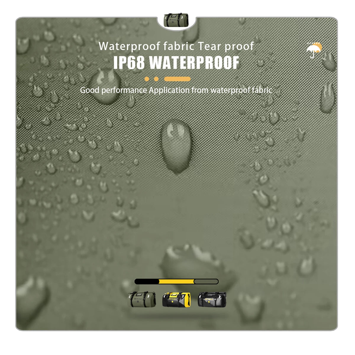 Waterproof Reflective Motorcycle Dry Bag – Tail Duffle Luggage for Camping, Hiking, Boating & Travel