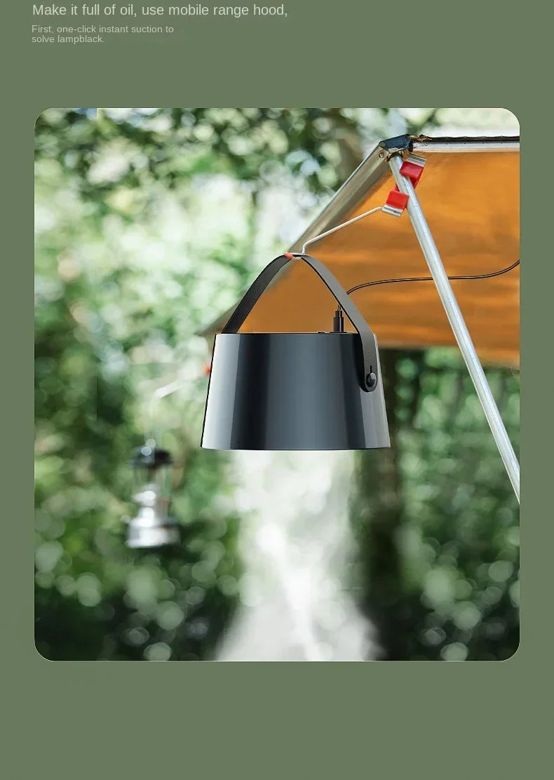 2024 New Portable Exhaust Fan Small Kitchen Hood Extractor USB Mini Suction Cooker Hood