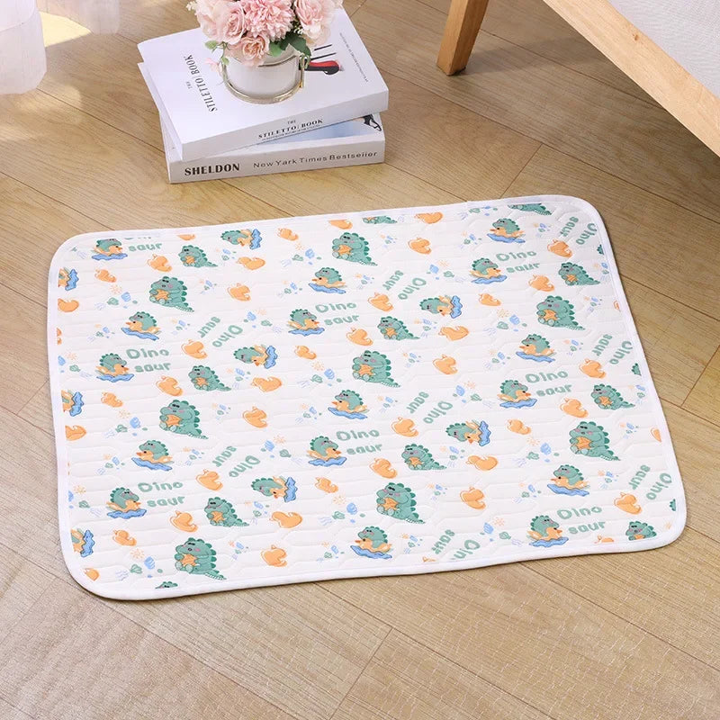 Pet Summer Cooling Latex Pad Cute Cartoon Pattern Cat Dog Sleeping Mat Kennel Ice Silk Cool Mats Floor Sofa Blanket Pet Supplies