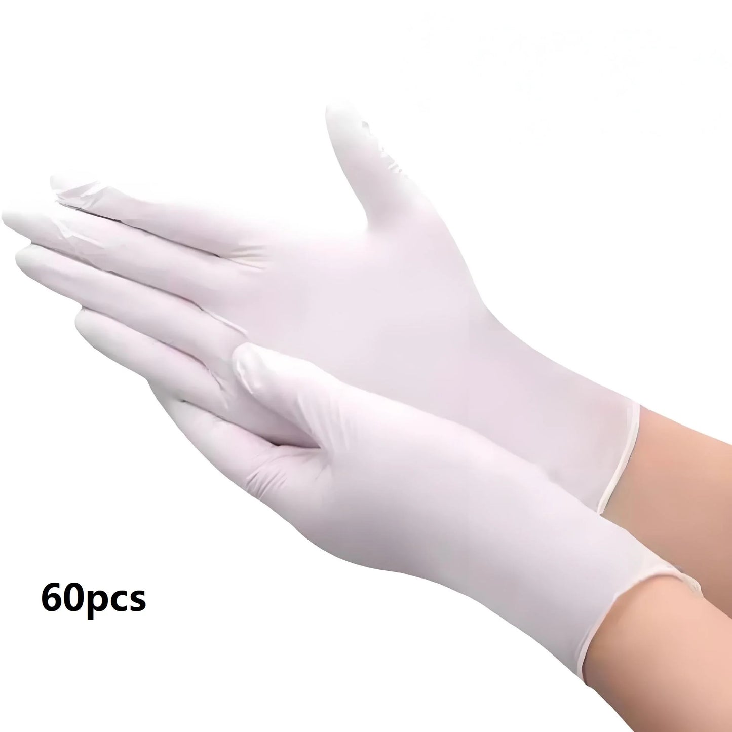 Pink Nitrile Disposable Household Gloves XS to L Elastic Latex Free Waterproof Durable Cleaning Tool