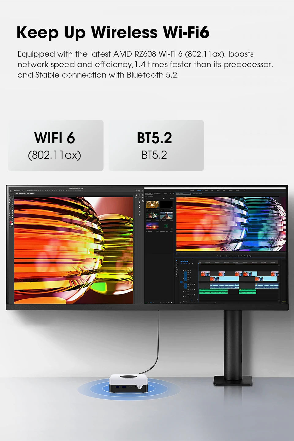 CHUWI LarkBox X Mini PC 12GB RAM 512GB SSD Intel N100 Game PC UHD Graphics WiFi 6 Desktop