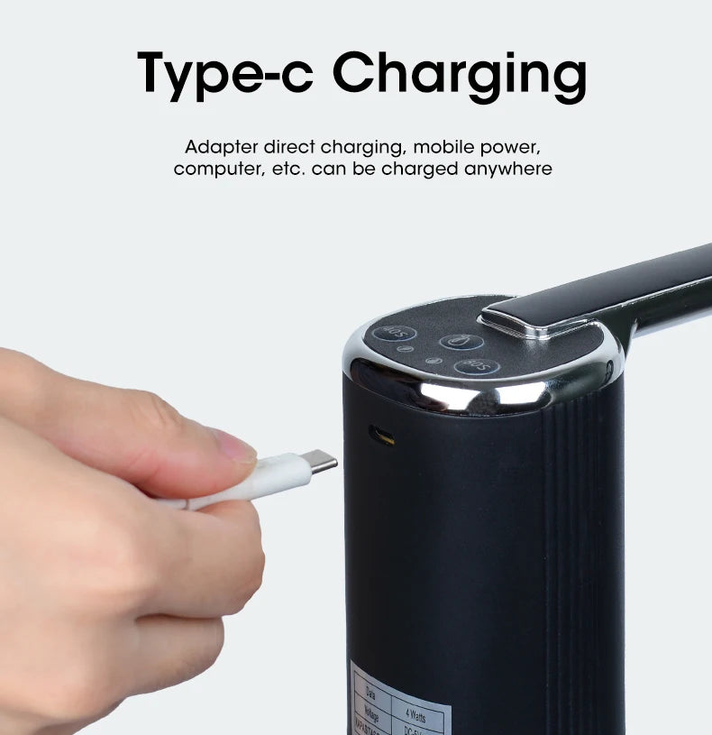 HOMEFISH Foldable Water Bottle Pump β Automatic Electric Dispenser for Home Use