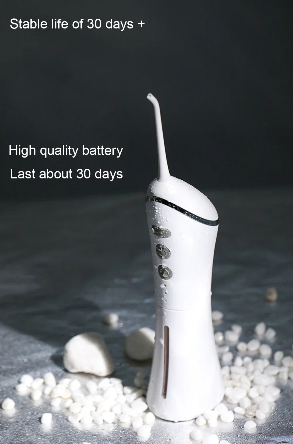 Electric Tooth Flosser High Pressure Jet USB Rechargeable Oral Irrigator with Whitening Technology