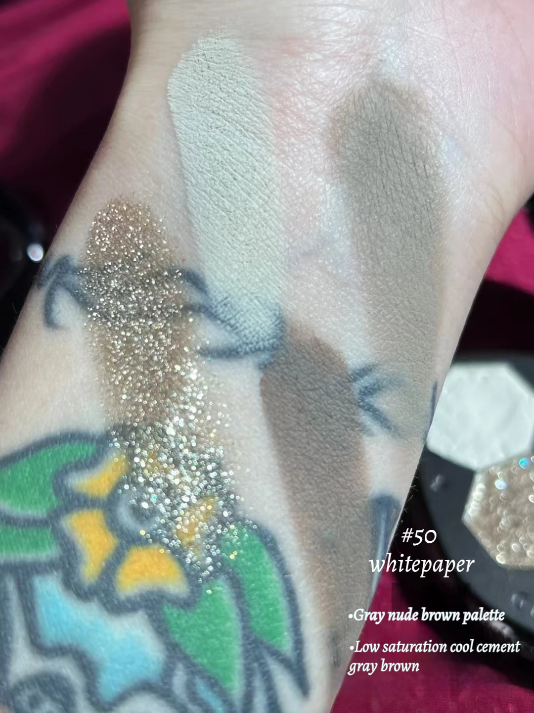 Girlcult Vegan 4 Color Eyeshadow Palette Shimmer Matte Chameleon Makeup for Halloween and Everyday Looks