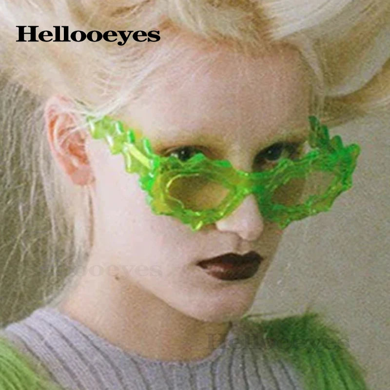 New Y2K Punk Cat Eye Sunglasses for Men and Women Retro Fashion