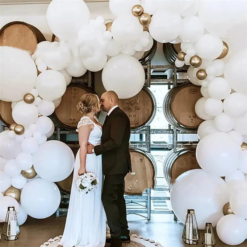 100 Pieces White Latex Balloons for Weddings Birthdays Bridal Showers and Anniversaries Bulk Party Decorations