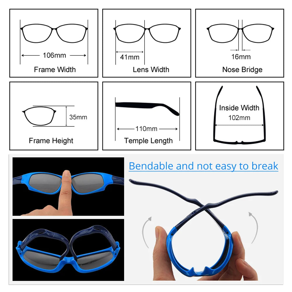 TWO Oclock Unbreakable Baby Sunglasses 0-2 Years Polarized UV Protection