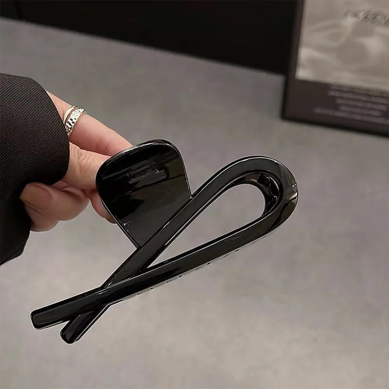 Korean Large Hair Claws Crabs Matte Bow Clips for Women Girls