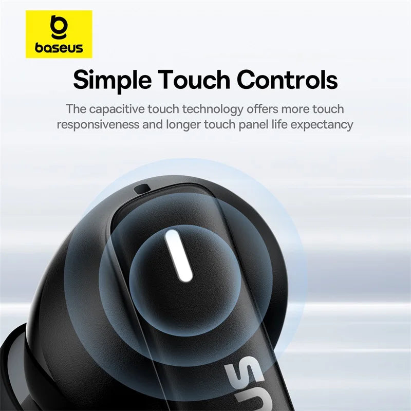 Baseus Bowie E19 True Wireless Earphones 12mm Drivers With Big Bass Bluetooth 5.3 33H Long Playtime IPX5 Waterproof Earbuds