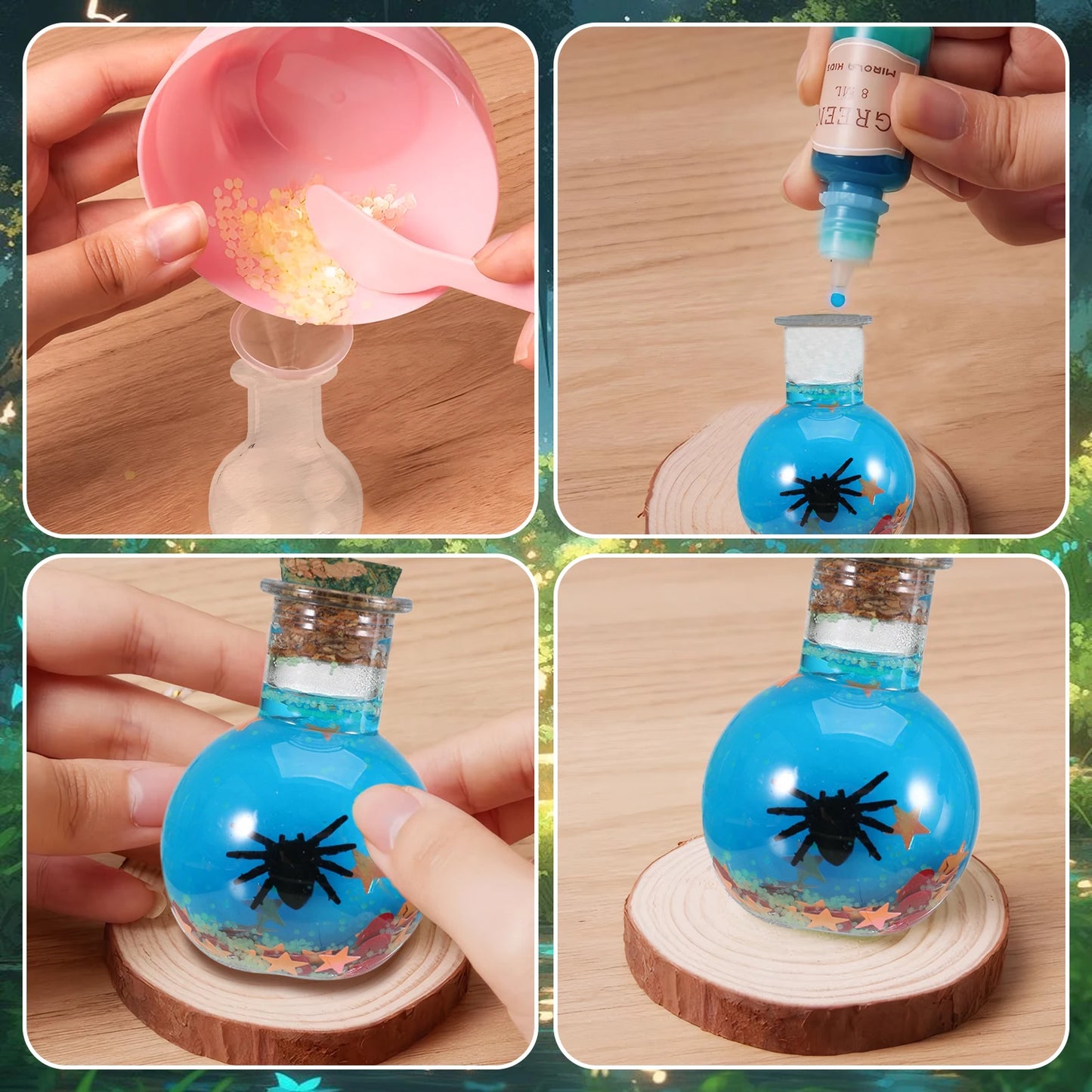 DIY Fairy Magical Potions Kit for Kids - Color Changing and Freezing Potions Art Craft Science Experiment Set
