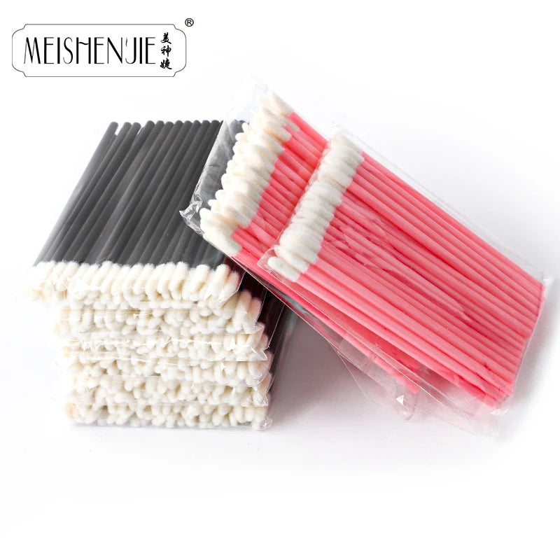 50 Pcs Disposable Lip Brush Set for Eyelash and Makeup