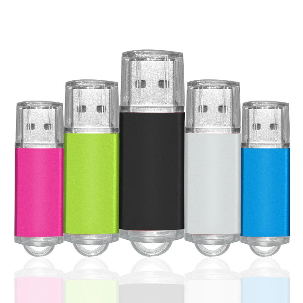 High Speed Colorful USB Flash Drive 2.0 Metal Pendrive 32GB 64GB