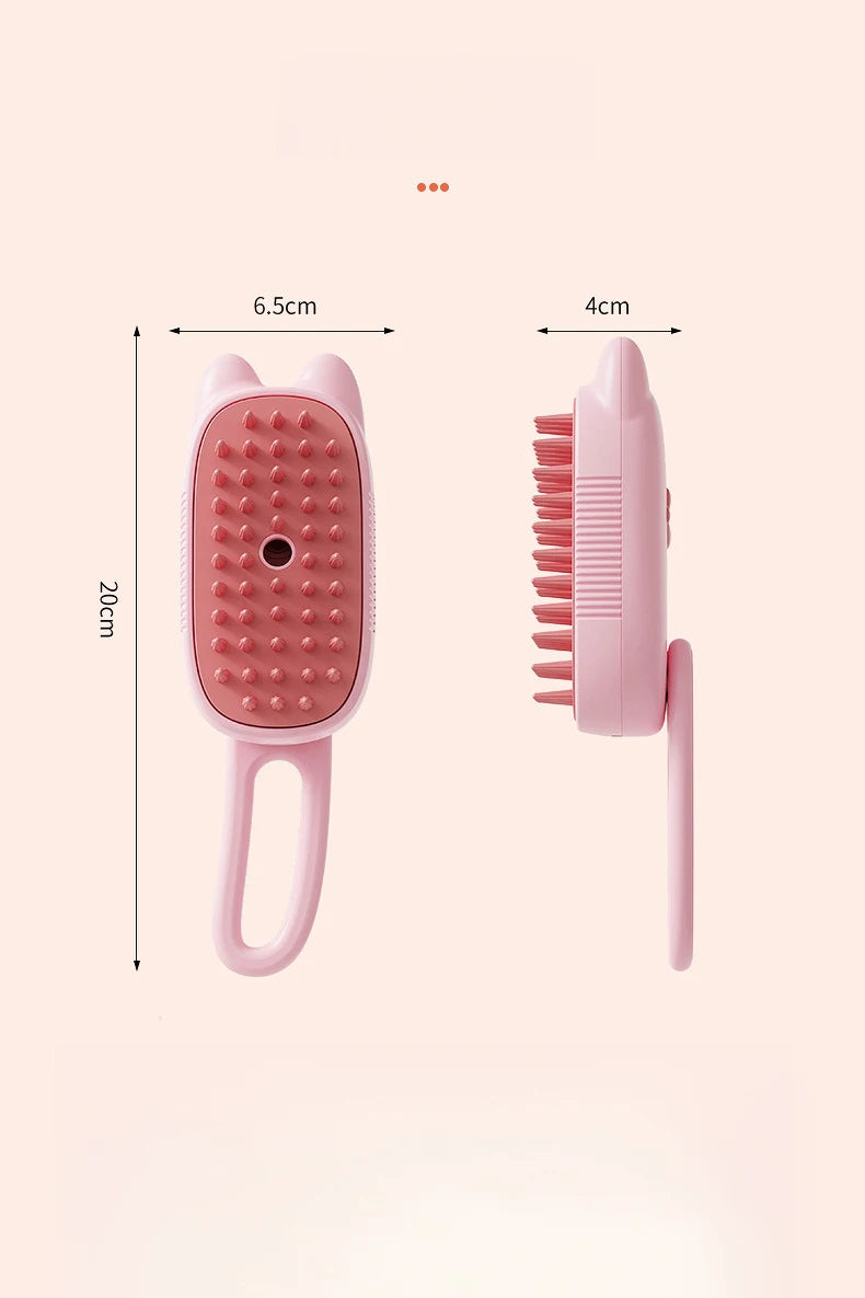 3 in 1 Pet Electric Steam Brush Cat Dog Grooming Comb