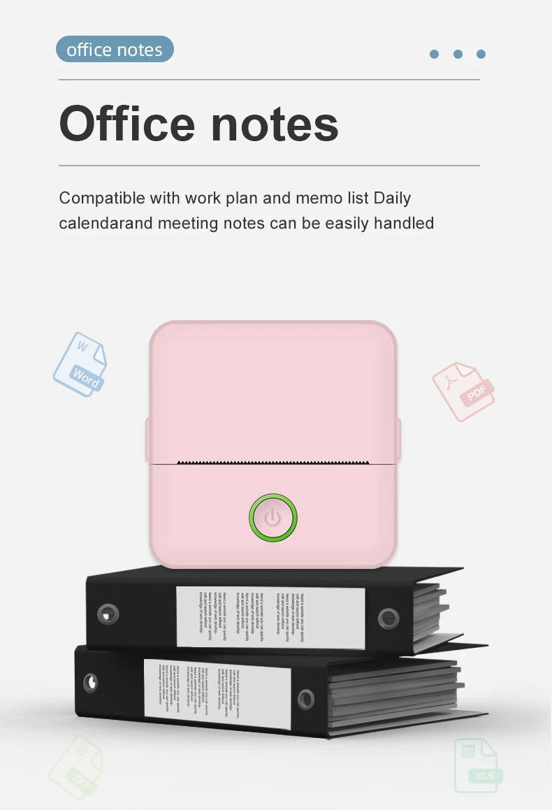 Mini HD Portable Bluetooth Thermal Label Printer Inkless Printing