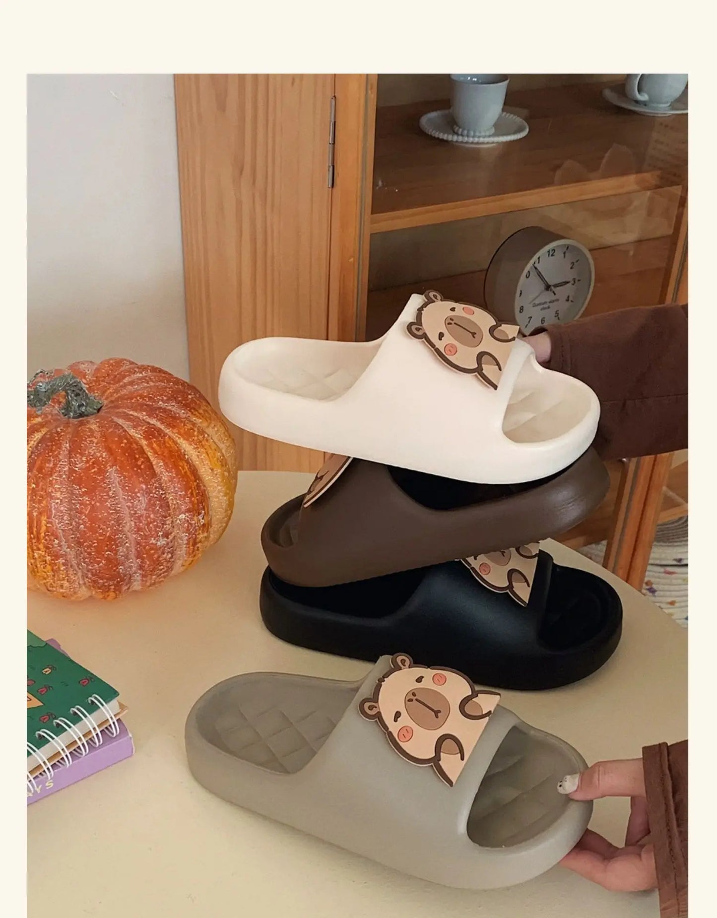 Home Slipper Women Capybara Cute Cloud Sandals Flip Flops