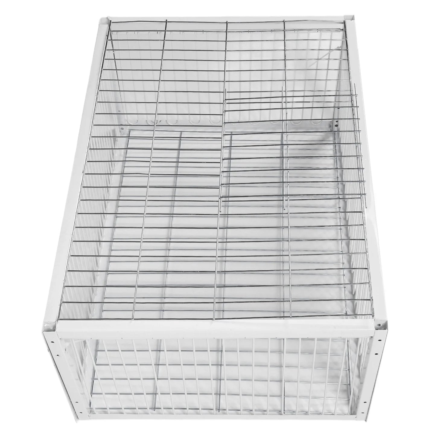 Bird Trap Cage Single Way Entry Sturdy Rust Resistant Portable Escape Proof Animal Trap Cage for Farm Garden Warehouses Garage