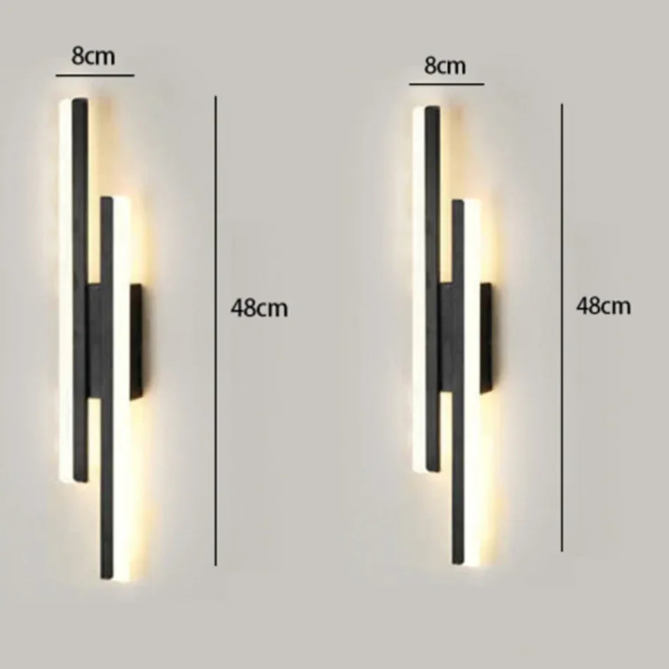 Modern LED Acrylic Wall Light Sconce for Bedroom and Hallway Decor