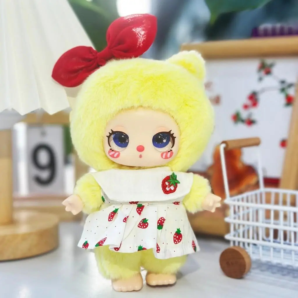 For Liila Lucky Cat Dresses Cute Doll Outfit Accessories