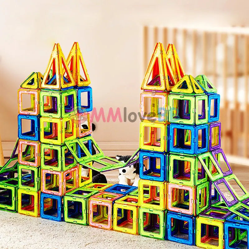 Big Size Magnetic Building Blocks Set for Kids Creative Constructor Toys for Boys and Girls Ages 4 to 12