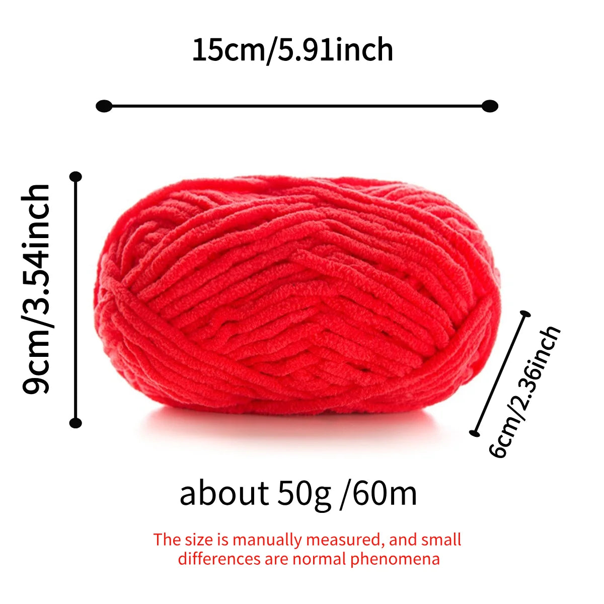 50g Polyester Cute Yarn Ball for Warm Velvet Crochet Scarf