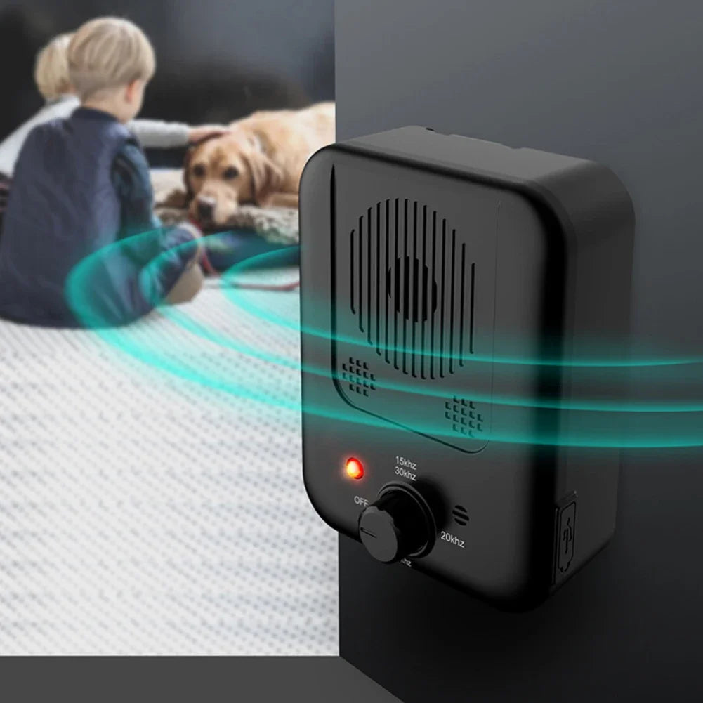 Electric Dog Bark Stopper Ultrasonic Pet Repeller Device