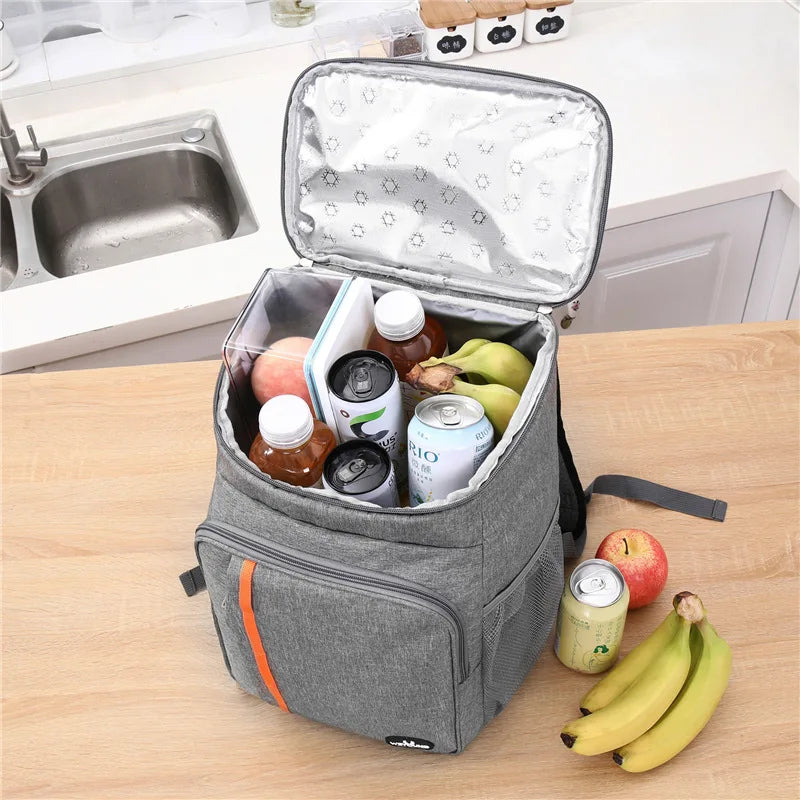 18L Portable Thermal Lunch Bag Cooler Insulated Waterproof Case