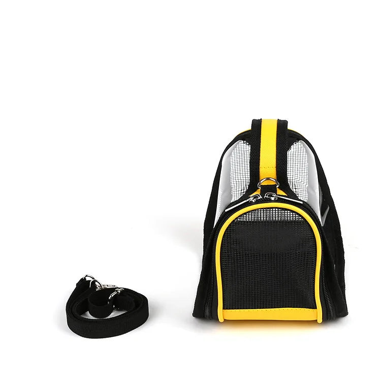 Transparent Visible Beautiful Space Warehouse Pet Bag Hamster Sugar Glider Take-out Bag Portable Hedgehog Rabbit Pet Cage