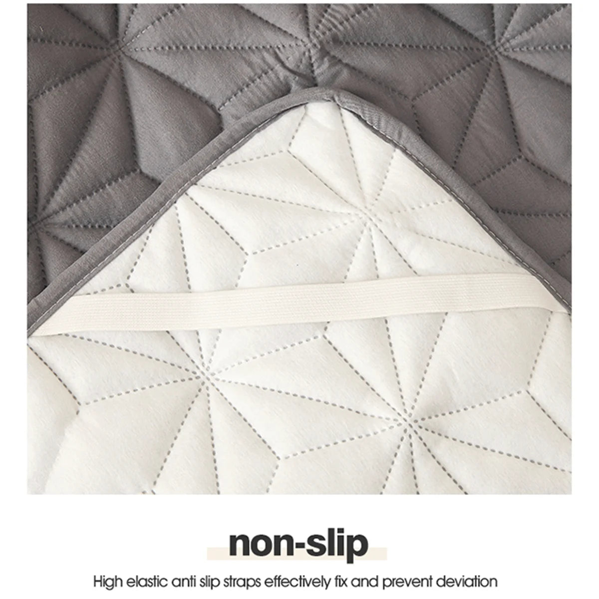 Waterproof Mattress Topper with Elastic Band Quilted Protector Pad for Single/Double Bed 140/160