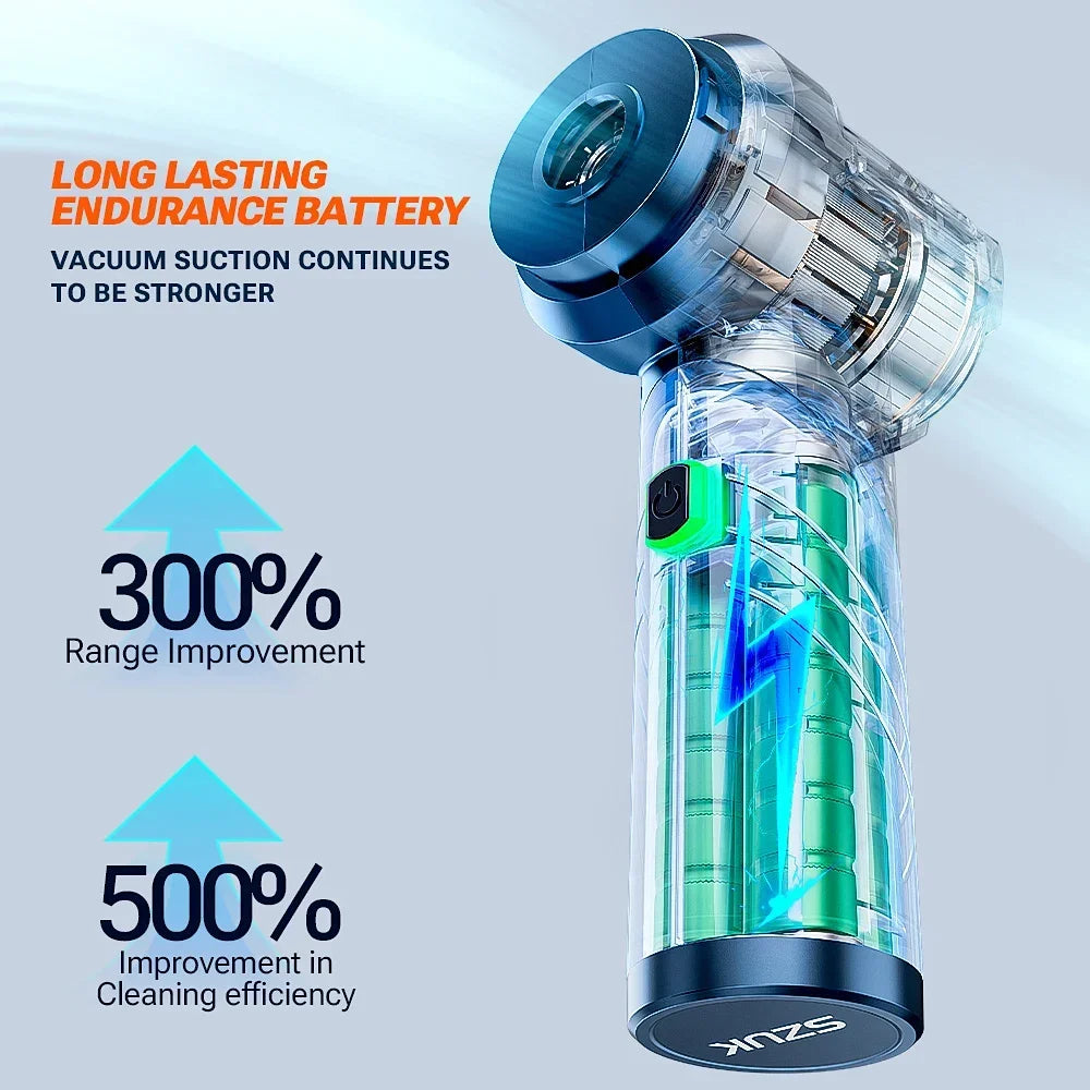 Cordless Mini Handheld Car Vacuum Cleaner with Strong Suction for Effortless Cleaning