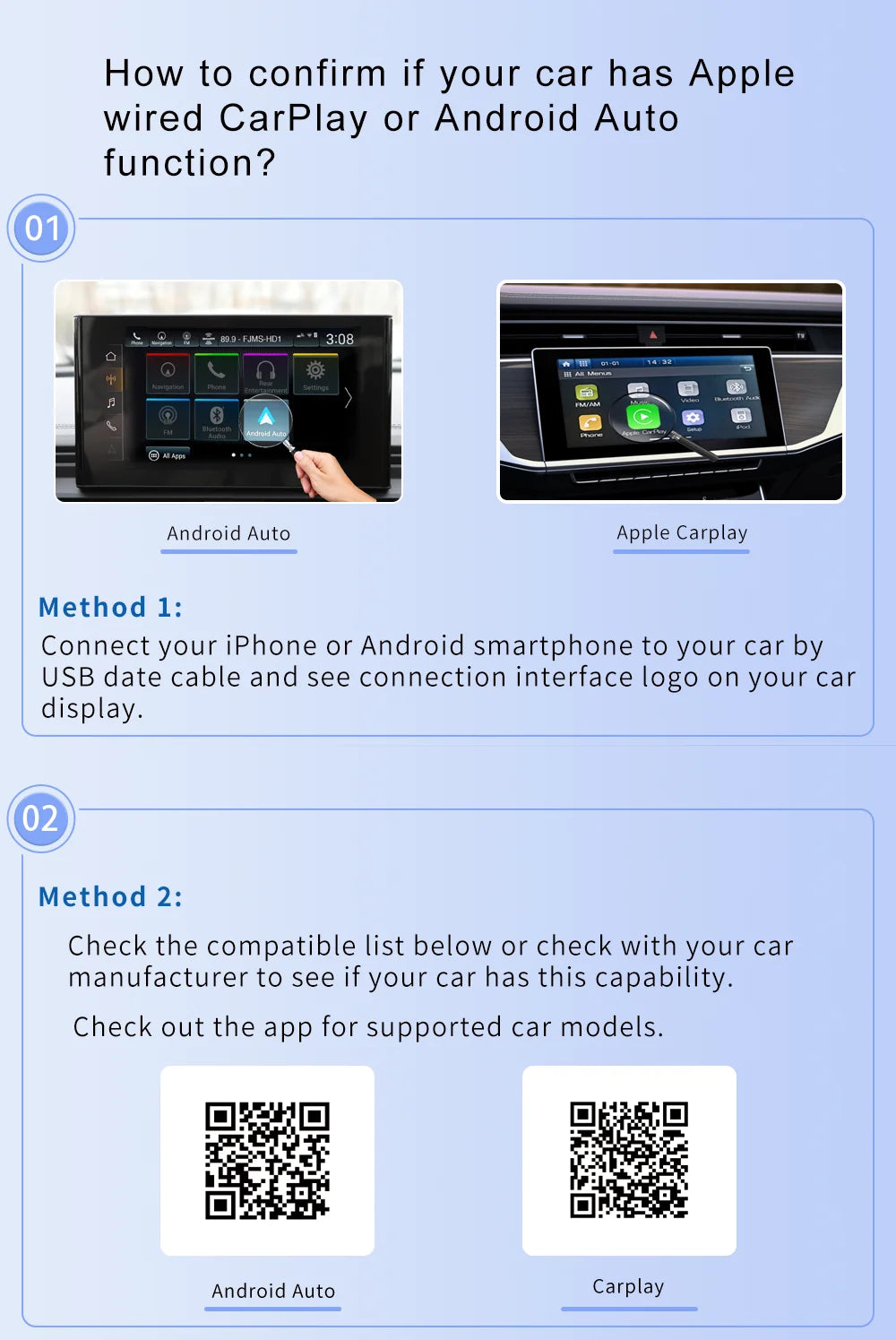 XUDA NEW Wireless CarPlay Android Auto Adapter Mini Box for Nissan